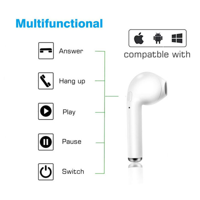 Wireless Bluetooth Earphone sport Stereo Earbud Bluetooth with Charging Pod