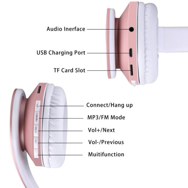 HiFi Deep Bass Wireless Stereo Headphones