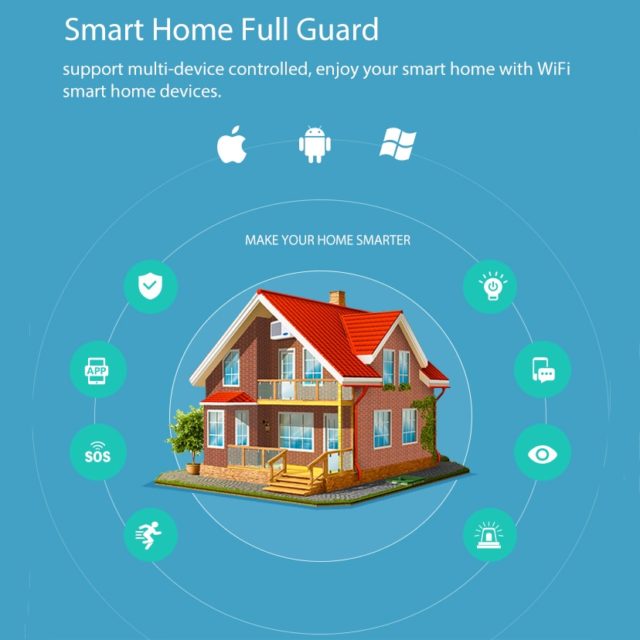 WiFi Smart PIR Motion Sensor , Smart Home Security With IFTTT for Voice Control