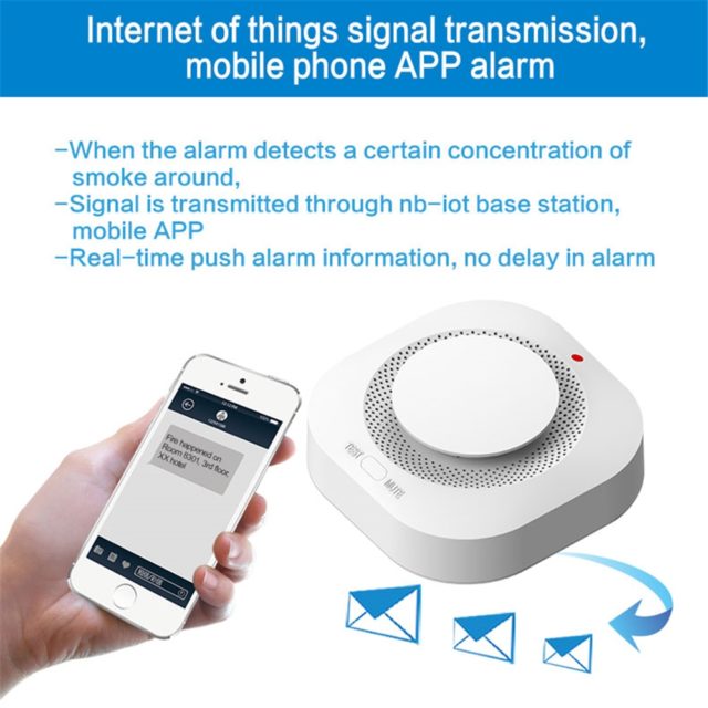 433MHz Wireless Independent Fire Detector Home Security APP