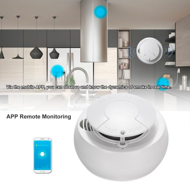 WIFI Smoke Detector Fire Alarm Smokehouse Combination Smoke Sensor