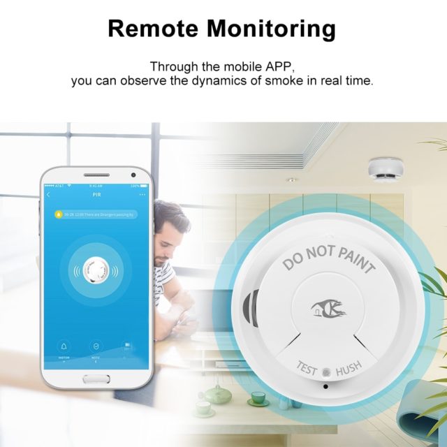 Wifi Smoke Detector Security System Smart Life Tuya APP Smart Home