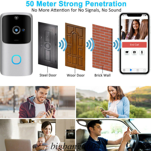 2.4G Wireless WiFi Smart Doorbell Camera Video Remote