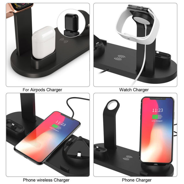 3 in 1 Charging Station For Apple Watch iPhone Airpods 10W Qi Samsung