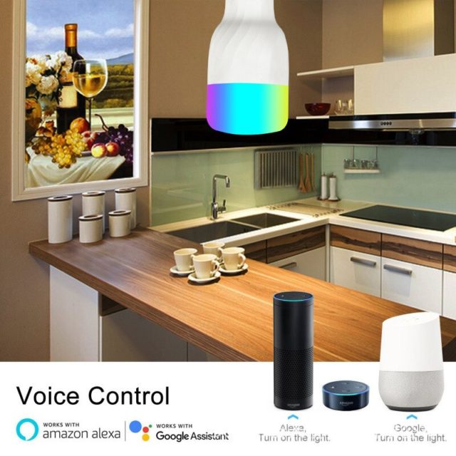 Smart WiFi Lamp  Works With Google Home Mini Alexa