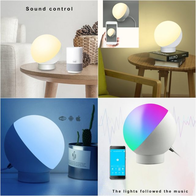Smart WiFi Table Lamp Voice Control Alexa Google Smart Home