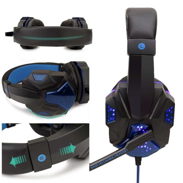 Professional Led Light Gamer Headset for Computer PS4
