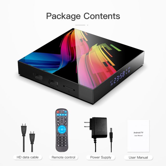Smart TV Box Android 10.0 6K 3D Bluetooth Voice Assistant Wifi 2.4G